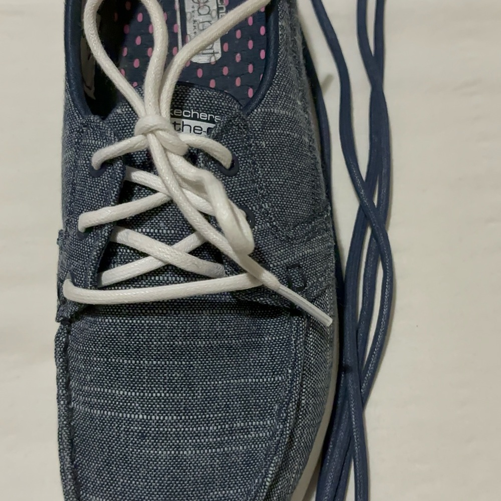 Navy and white denim sketchers - Picture 7 of 7